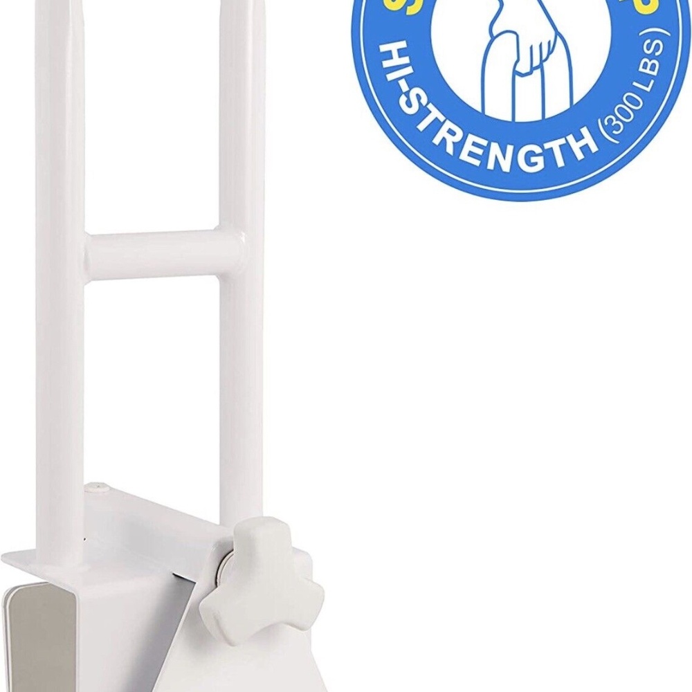 Vaunn Medical Bathtub Safety Rail Shower Grab Bar Handle White M775N-AAWH-APVM - Picture 4 of 5